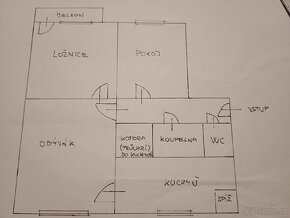 Byt 3+1 63m2 Opava v cihlovém bytovém domě - 4