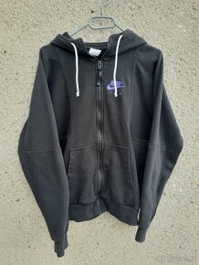 Vintage y2k Nike Air černá mikina s kapucí na zip hoodie - 4