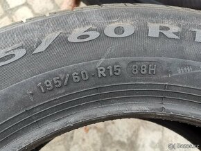 195/60/15 letni pneu PIRELLI a BRIDGESTONE 195 60 15 - 4