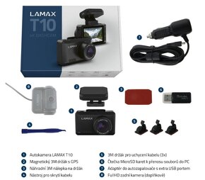 Kamera do auta LAMAX T10 4K GPS (s hlášením radarů) - 4