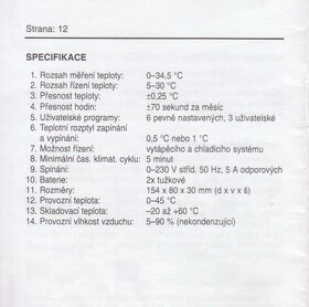 Programovatelný, pokojový, prostorový termostat - 4