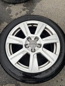 ALU kola Audi - 7,5Jx17 ET 45, 5x112, letní pneu. - 4