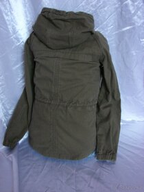 Zelená  khaki parka na podzim vel.XS,zn.cropp, - 4