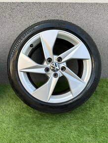 ALU kola 5x112 r17 s letním pneu (za) - 4