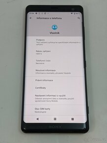 Novy Sony Xperia XZ3 4/64gb black. Záruka 6 měsíců. - 4