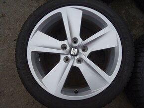 Alu disky origo Škoda, VW, 17", 5x112,ET 51, zimní pneu - 4