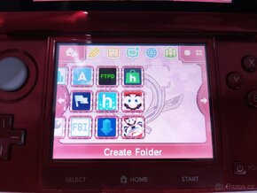 Nintendo 3DS Flame Red + homebrew hack a 64GB karta - 4