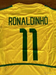 Brazil 2002 retro dres Ronaldhino, velikost L - 4