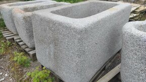 Kamenná stírka, kamenka, koryto, 125x71x69 cm - 4
