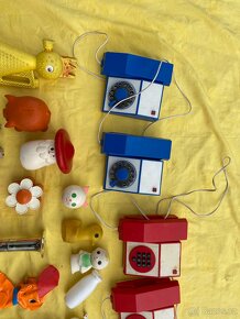 Staré retro hračky,telefony,piskaci hracky aj - 4