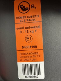 Autosedačka Britax Romer Safefix Plus - 4