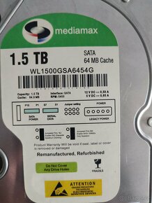 1.5 TB SATA 64 MB Cache Mediamax - 4