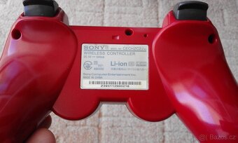 PS3 Originální ovladač RED (Dualshock 3) plně funkční. - 4