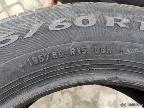 195/60/15 letní pneu PIRELLI a BRIDGESTONE 195 60 15 - 4