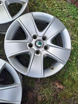 Alu disky 5x112 originál Škoda R16 - 4