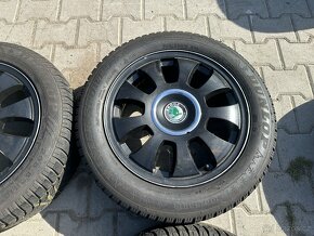 4x al kola 5x100 16 + pneu zimní 205/55 R16 - 4