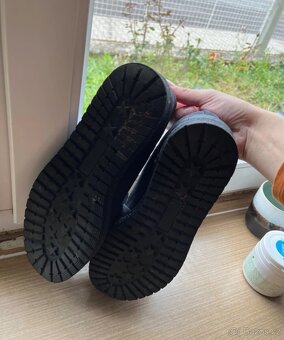 Tmavě modré slip-on boty s mašlí velikost 37 - 4