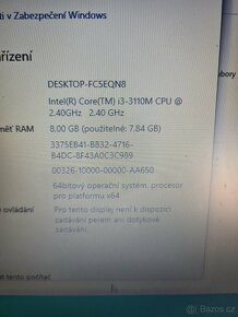 PRODÁM NOTEBOOK LENOVO B590 CPU I3,SSD DISK - 4