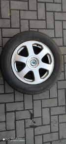 Škoda-litá kola Elegant 15"-5x100-pneu 195/65 r15 - 4