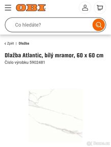 Dlažba atlantic premium bílý mramor - 4