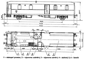 Poštovní vagon Tatra Kolín 1949 - 4