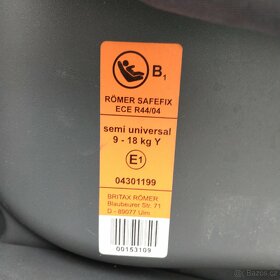 AUTOSEDAČKA Britax Römer SAFEFIX 9-18kg - 4