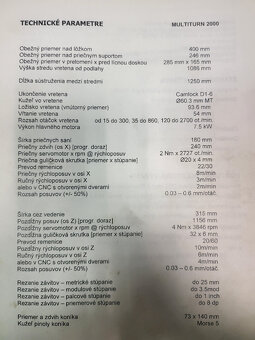 CNC soustruh Multiturn 2000 - 4