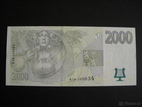 BANKOVKY 2000KČ r. 2007 serie K  UNC - 4