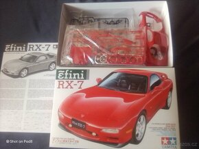 Jaguar Type E, cabriolet, Heller model, 1/24, a Mazda RX 7 - 4