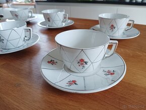 KUBISTICKÝ PORCELÁNOVÝ ČAJOVÝ ŠAPO SET CCP JM PORT DE LA CZE - 4