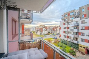 Prodej bytu 2+kk, 54,3 m2, balkon, garážové stání, novostavb - 4