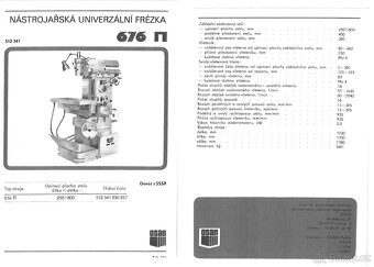 Nástrojářská universální frézka 676P - 4