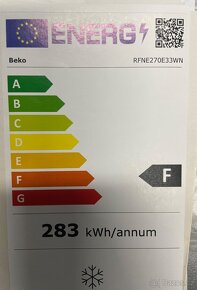 Nepoužitá mraznička Beko RFNE270E33WN - 4