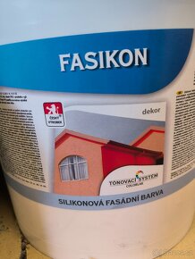 Silikonová fasádní barva Fasikon modrá 12+20kg - 4