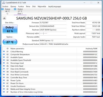 NVMe Samsung MZ-VLW2560 256GB - 4