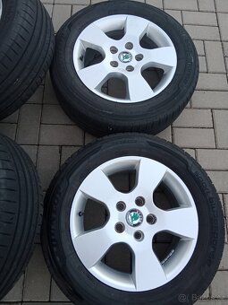 alu kola 5x112 r15 Škoda Octavia II. letní pneu 205/60/15 - 4