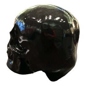 Skull-Black lebka Polystone, 24cm - 4