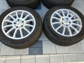 Alu kola 5x112 r16 7j et48 zimni pneu 205/55/16 - 4