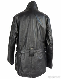 Kožená dámská černá bunda na zip křivák LAGEN  vel. XL - 4