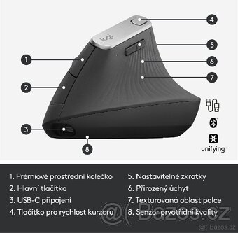 Vertikální myš Logitech MX Vertical - 4