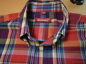 Pánská kostkovaná košile Bossini/M/2x57cm - 4