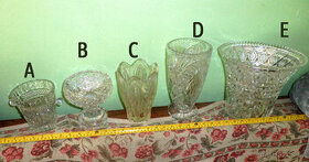 Váza skleněná masivní - více druhů - 4