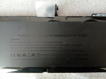 baterie A1321 pro notebooky Apple MacBook Pro 15 (2.5hod) - 4