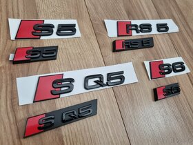 AUDI Napis logo znak S3 RS3 S4 RS4 S5 S7 RS7 RS6 SQ7 SQ8 - 4