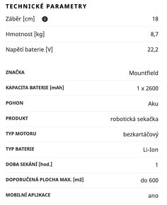 NOVÁ robotická sekačka MTF DM2 600I - 4