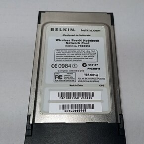 Belkin F5D8010 Bezdrátový Wi-Fi PCMCIA adaptér - 4