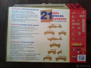 Dřevěná Montessori skládačka pexeso puzzle domino atd. - 4