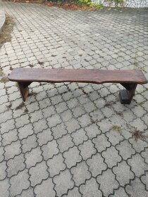 Dřevěná lavice,masiv - 4