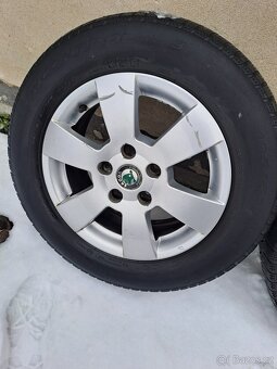 Alu kola 5x112 originál Škoda Octavia II 195/65 R15 - 4