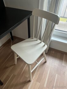 Bílá Dřevěná Židle IKEA - 4